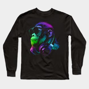 DJ Monkey Long Sleeve T-Shirt